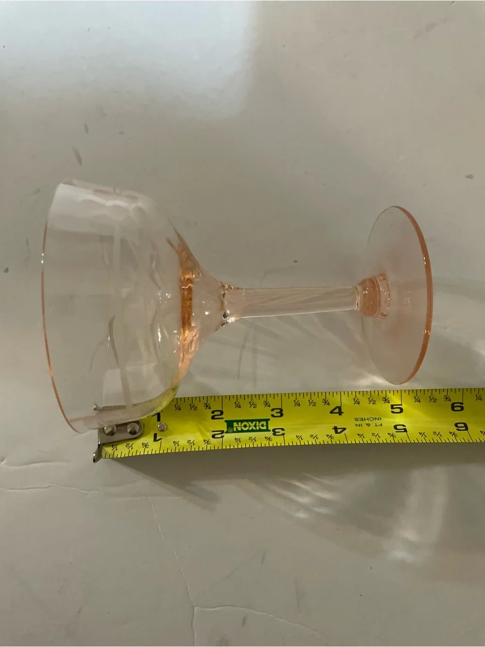 Set of 2 Pink Champagne Coupe Glasses